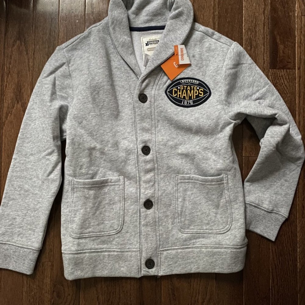 NWT GYMBOREE FOOTBALL CARDIGAN
